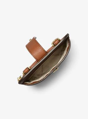 Saffiano Leather Smartphone Crossbody Bag - Image 12