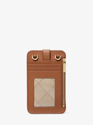 Saffiano Leather Smartphone Crossbody Bag - Image 13