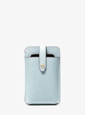Saffiano Leather Smartphone Crossbody Bag - Image 21