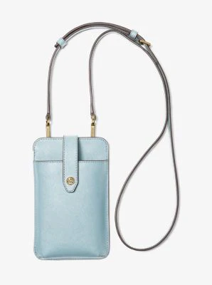 Saffiano Leather Smartphone Crossbody Bag - Image 24