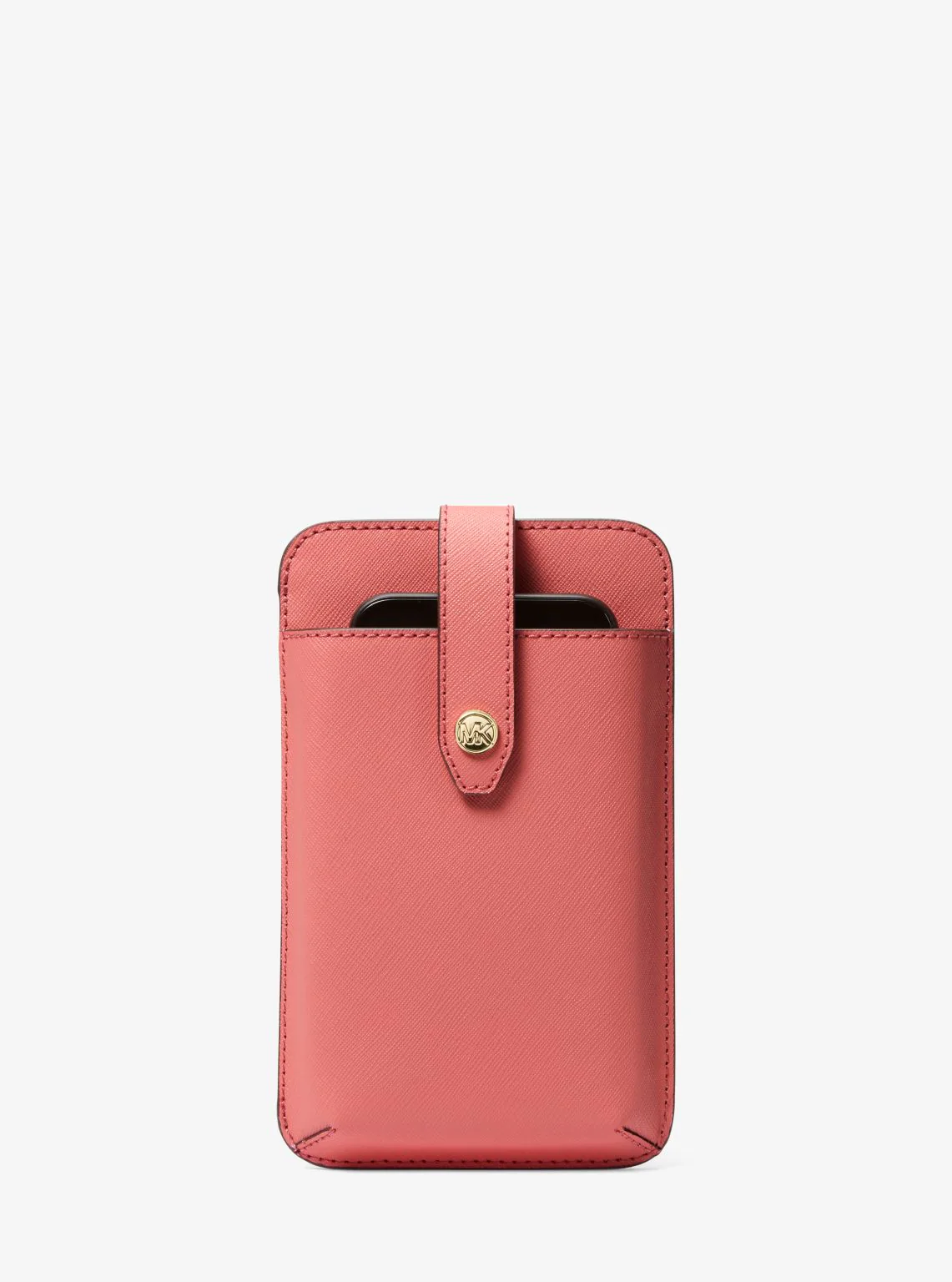 Saffiano Leather Smartphone Crossbody Bag - Image 25