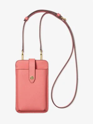 Saffiano Leather Smartphone Crossbody Bag - Image 30