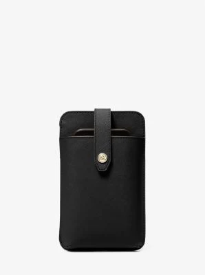 Saffiano Leather Smartphone Crossbody Bag - Image 32