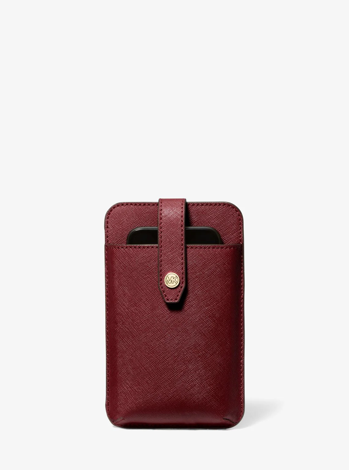 Saffiano Leather Smartphone Crossbody Bag - Image 36