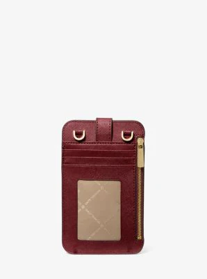 Saffiano Leather Smartphone Crossbody Bag - Image 39