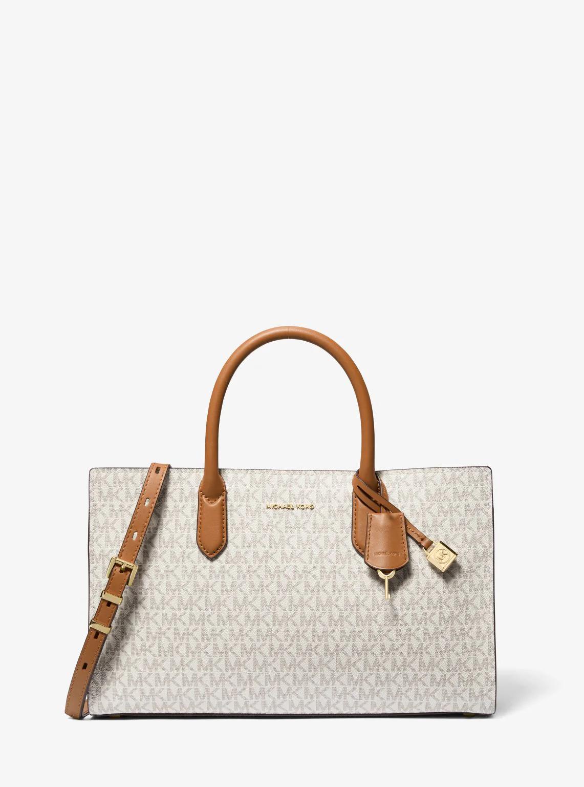 Scarlett Medium Signature Logo Satchel - Image 16