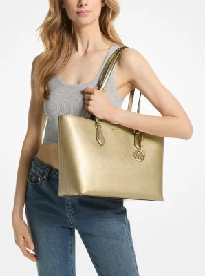Sheila Large Metallic Tote Bag - Image 5