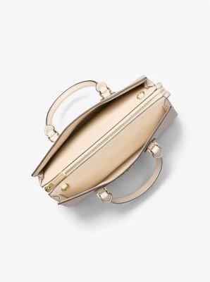 Sheila Medium Signature Logo and Metallic Satchel - Image 5