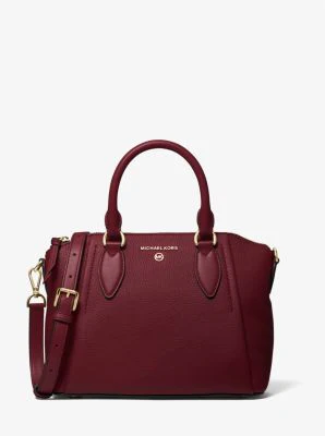 Sienna Medium Pebbled Leather Satchel - Image 2