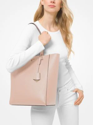 Sinclair Large Pebbled Leather Tote Bag - Image 8