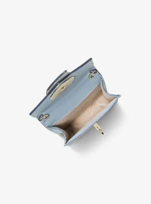 Small Tri-Color Saffiano Leather Smartphone Crossbody Bag - Image 7