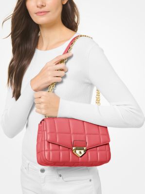 SoHo Large Quilted Leather Shoulder Bag - Image 15
