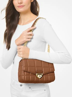 SoHo Large Quilted Leather Shoulder Bag - Image 30