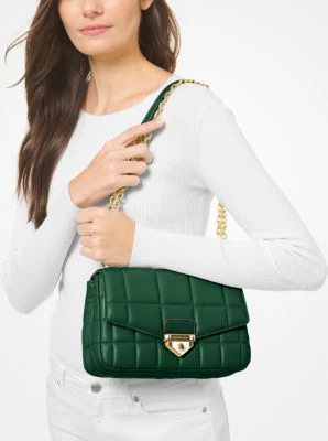 SoHo Large Quilted Leather Shoulder Bag - Image 41