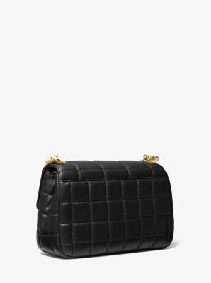 SoHo Large Quilted Leather Shoulder Bag - Image 45