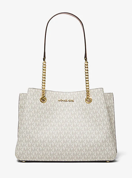 Teagan Large Logo  Shoulder Bag - Image 9