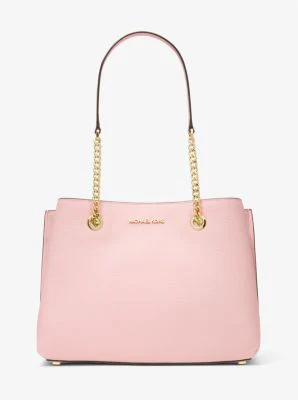 Teagan Large Pebbled Leather Shoulder Bag - Image 10