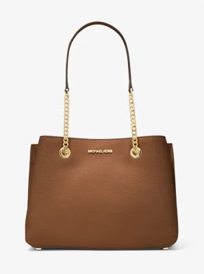 Teagan Large Pebbled Leather Shoulder Bag - Image 18
