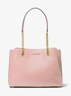 Teagan Large Pebbled Leather Shoulder Bag - Image 22