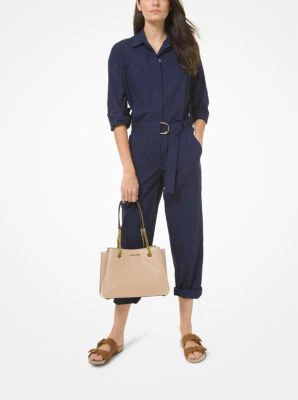 Teagan Large Pebbled Leather Shoulder Bag - Image 28