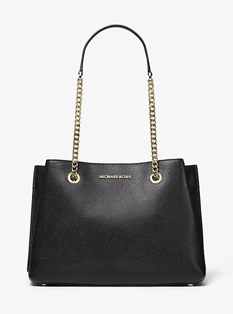 Teagan Large Pebbled Leather Shoulder Bag - Image 29