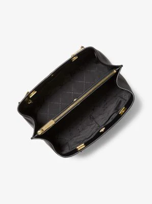 Teagan Large Pebbled Leather Shoulder Bag - Image 31