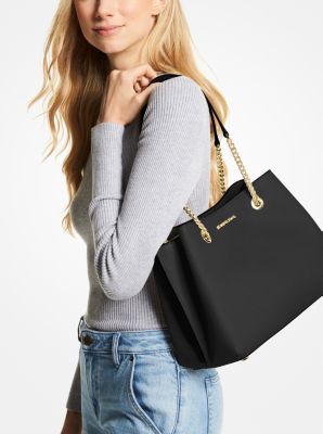 Teagan Large Pebbled Leather Shoulder Bag - Image 32