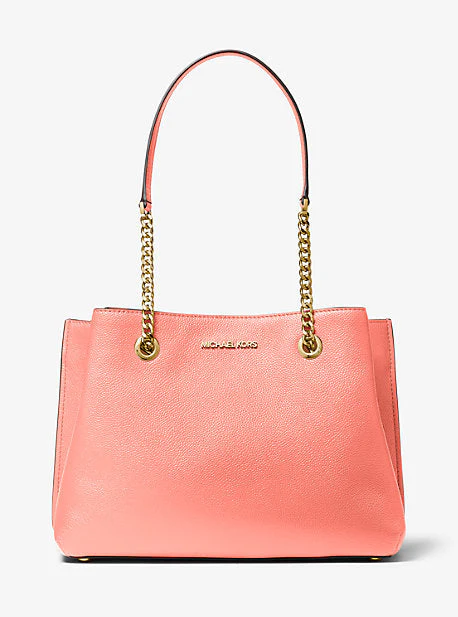 Teagan Large Pebbled Leather Shoulder Bag - Image 5