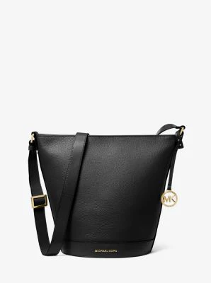 Townsend Medium Pebbled Leather Messenger Bag - Image 10