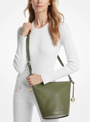 Townsend Medium Pebbled Leather Messenger Bag - Image 24