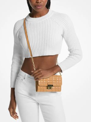 Tribeca Large Leather Convertible Crossbody Bag - Image 15
