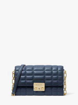 Tribeca Large Leather Convertible Crossbody Bag - Image 21