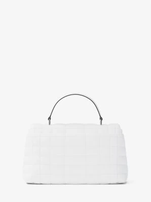 Tribeca Medium Quilted Leather Satchel - Image 10