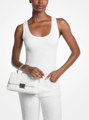 Tribeca Medium Quilted Leather Satchel - Image 11