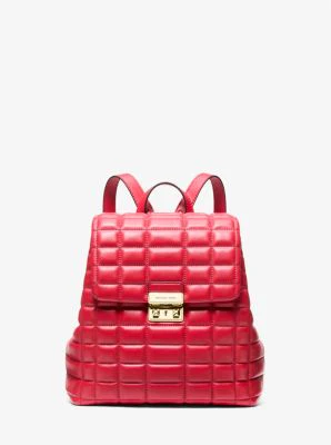 Tribeca Small Quilted Leather Backpack - Image 2
