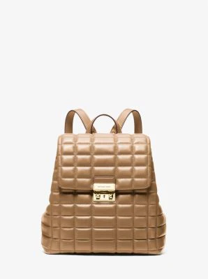 Tribeca Small Quilted Leather Backpack - Image 5