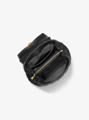 Tribeca Small Quilted Leather Backpack - Image 9