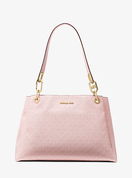 Trisha Large Logo Shoulder Bag - Image 22
