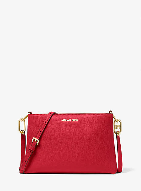 Trisha Medium Pebbled Leather Crossbody Bag
