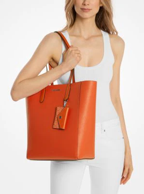Vincent Large Saffiano Leather Tote Bag With Card Case - Image 14