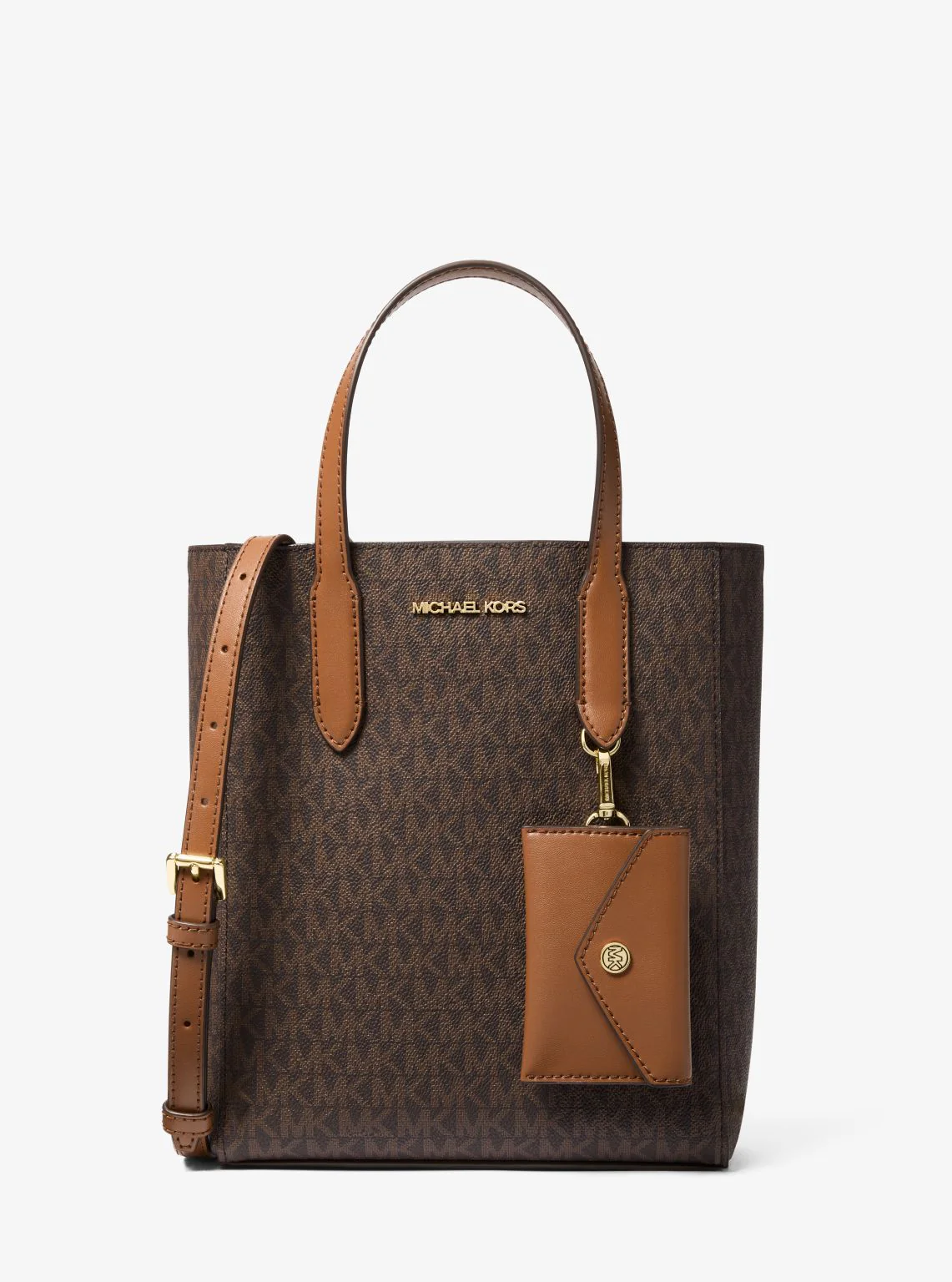 Vincent Small Signature Logo Convertible Tote Bag with Card Case - Image 9