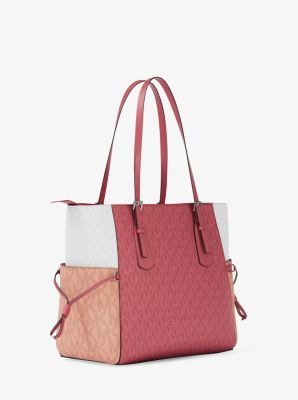 Voyager Large Color-Block Signature Logo Tote Bag - Image 15