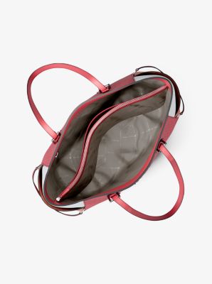 Voyager Large Color-Block Signature Logo Tote Bag - Image 16