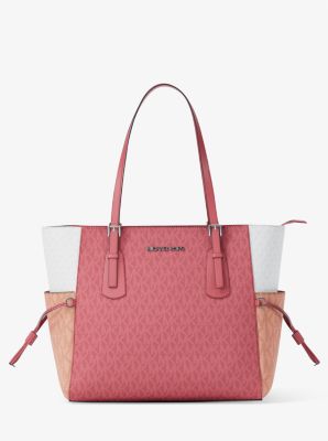 Voyager Large Color-Block Signature Logo Tote Bag - Image 17