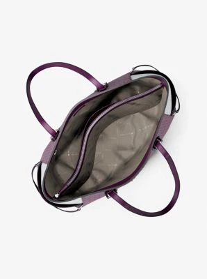 Voyager Large Color-Block Signature Logo Tote Bag - Image 20