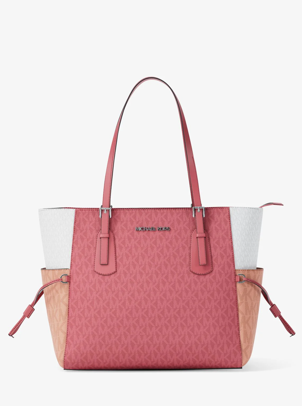 Voyager Large Color-Block Signature Logo Tote Bag - Image 21