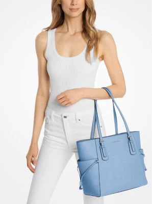 Voyager Large Saffiano Leather Tote Bag - Image 12