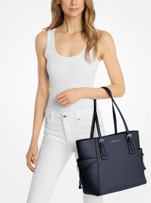 Voyager Large Saffiano Leather Tote Bag - Image 20