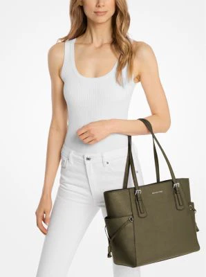 Voyager Large Saffiano Leather Tote Bag - Image 32