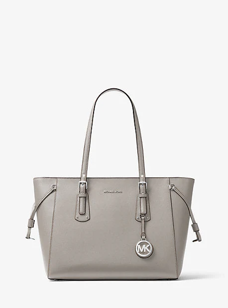 Voyager Medium Crossgrain Leather Tote Bag - Image 15